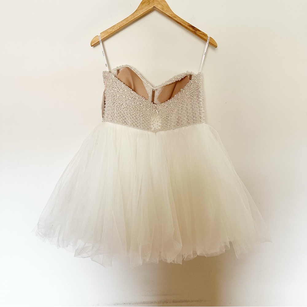 BHLDN Wtoo by Watters Maeve Strapless Embellished Corset Mini Dress - Picture 12 of 16